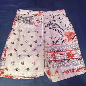 gray bandana shorts. BRAND NEW